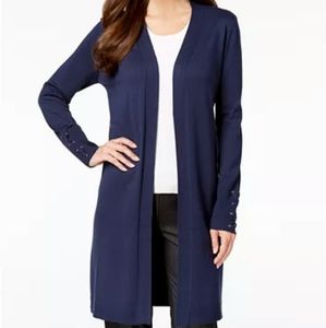 Navy duster cardigan